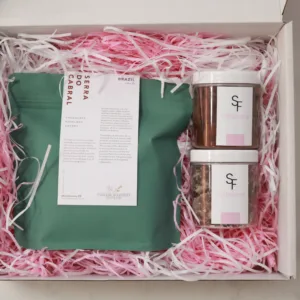 Gifting Box of 2 truffles and Coffee bean bag