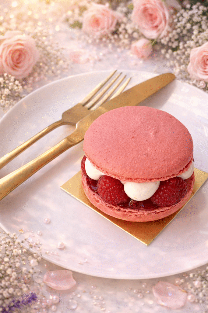 Raspberry Macaron