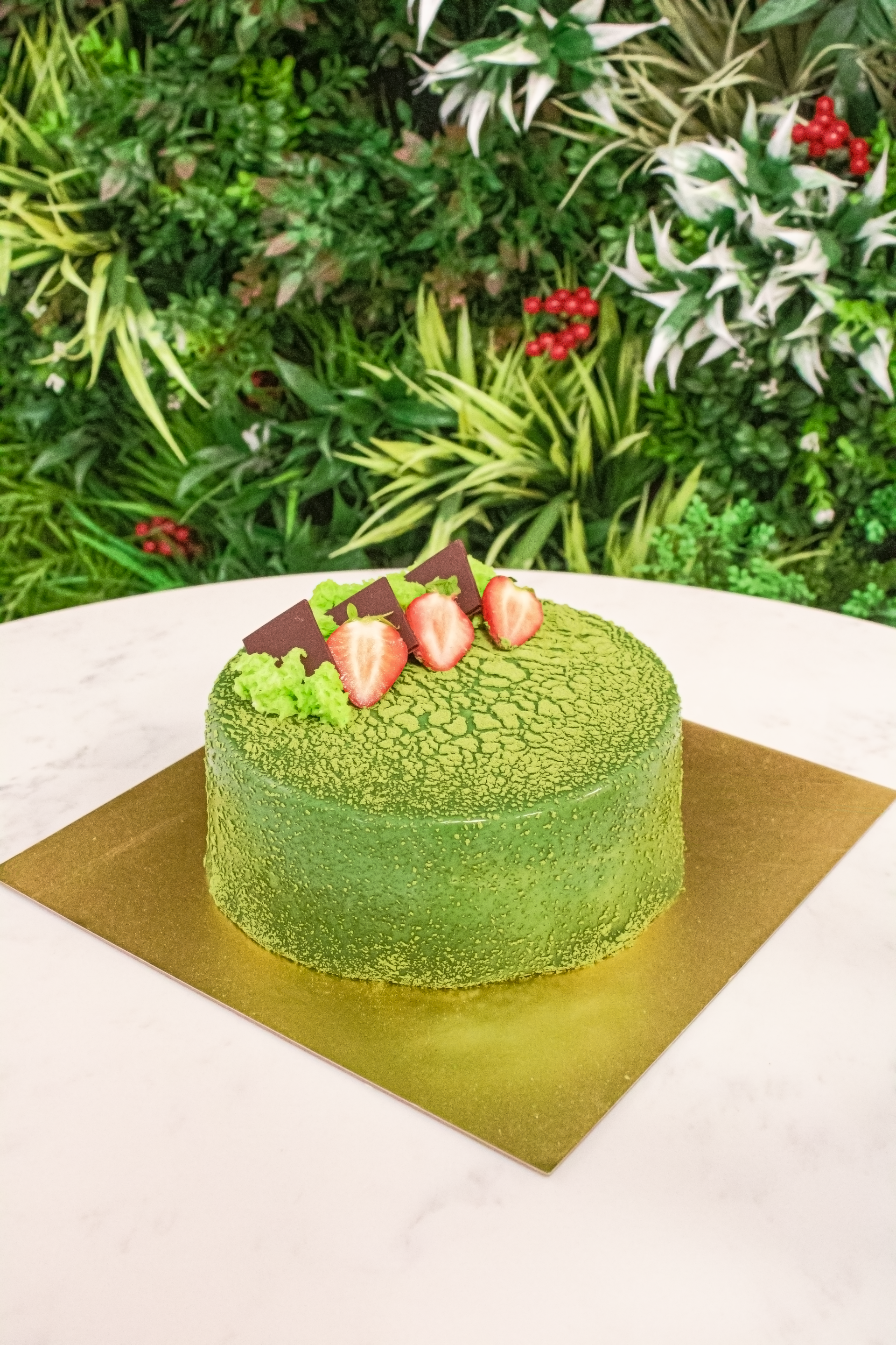 Strawberry Matcha Cake