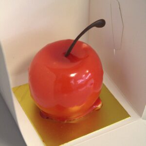 SugarFall Selection Box of 1 petit-gâteau (cherry) — handmade petit-gâteaux, Byres Road Glasgow
