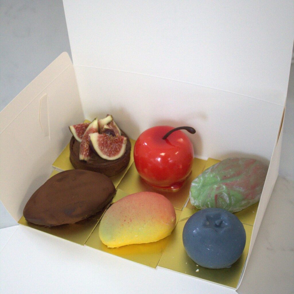 SugarFall Selection Box of 6 petit-gâteaux — handmade petit-gâteaux, Byres Road Glasgow