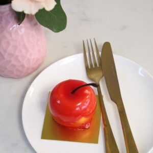 Very Cherry petit-gâteau by SugarFall Patisserie, Glasgow